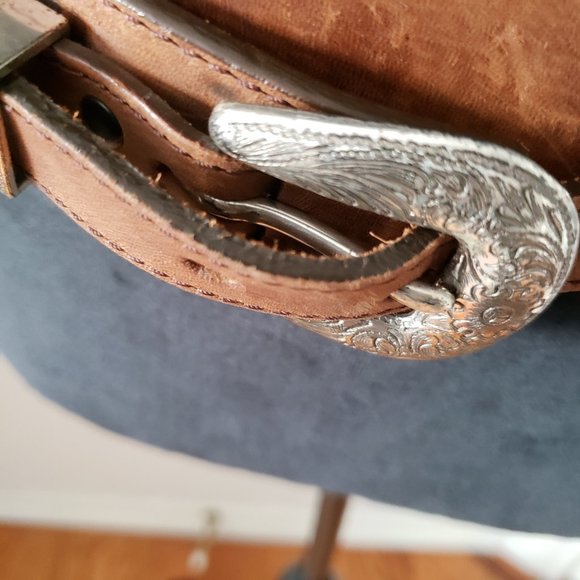 Tony Lama Genuine Leather Belt Size 32 - Picture 4 of 8